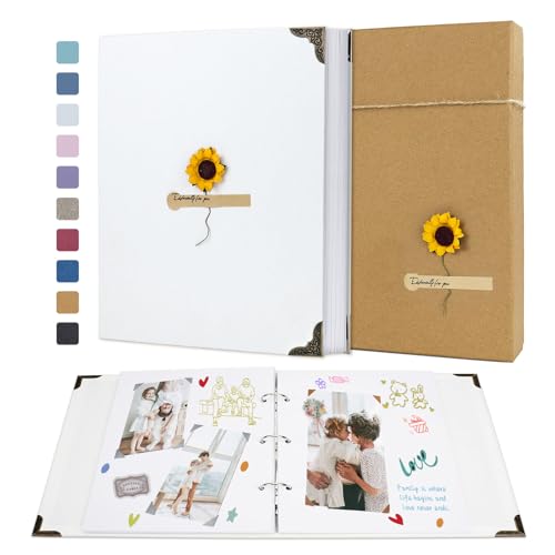 Vienrose DIY Scrapbook Photo Album Kit with Pens...