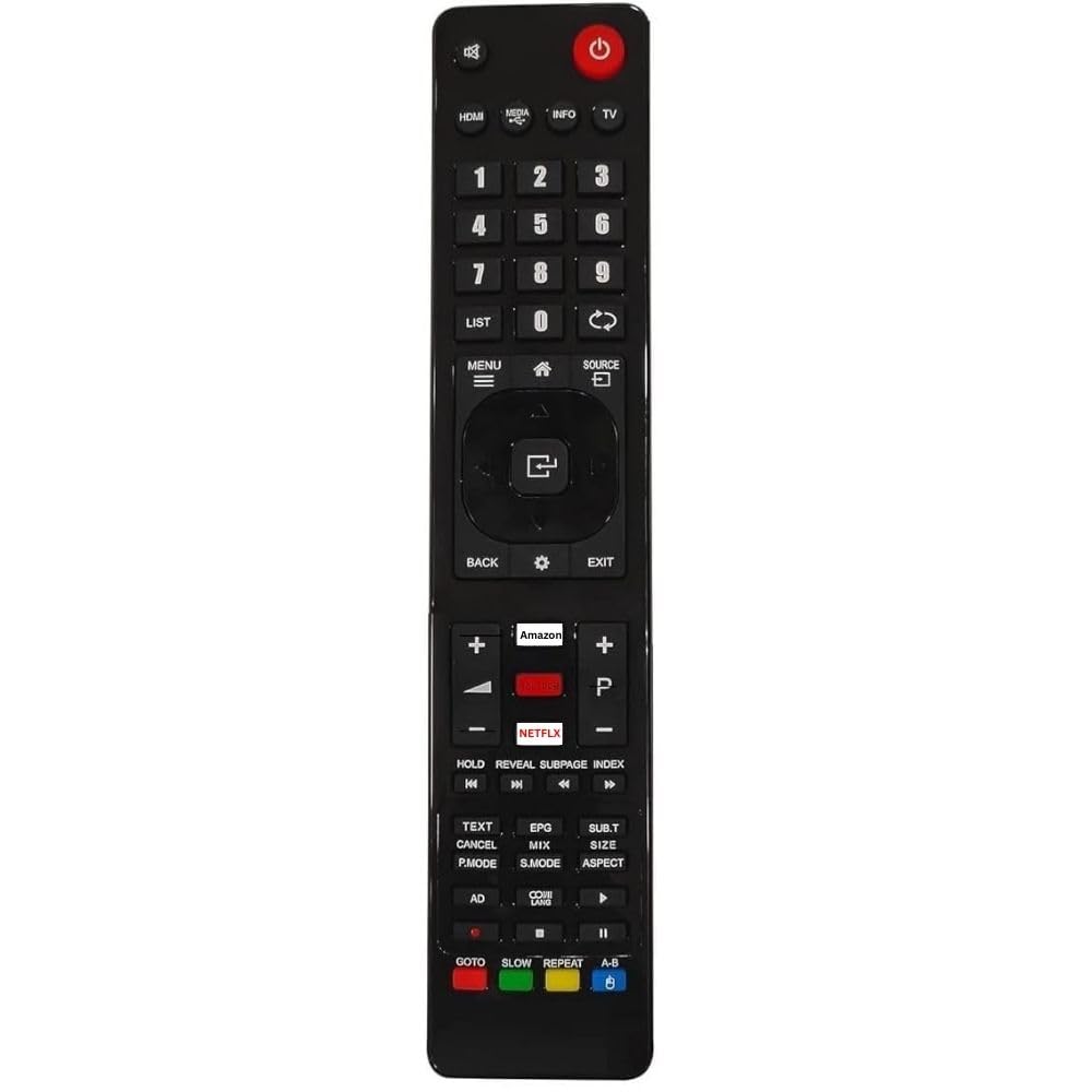 Remote Control Compatible for PHX & Imee Smart LED TV - Please Match The Image with Your Old Remote (Black)