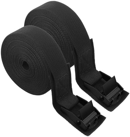 2PCS 12Ft Car Cam Buckle Tie Down Straps,Adjustable Car Lashing S...