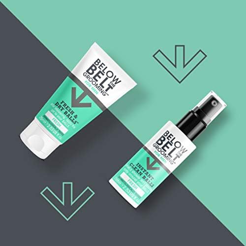 Below The Belt Grooming Instant Clean Balls - Ideal for Sports, Gym, Festivals & Travel - Oceanic Fresh Fragrance 75ml