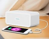 JAVONTEC Portable White Noise Sound Machine with 6 Nature Sounds. Sleep Therapy System with USB Charging, Headphone Jack and Timer, Adaptor and AA Battery