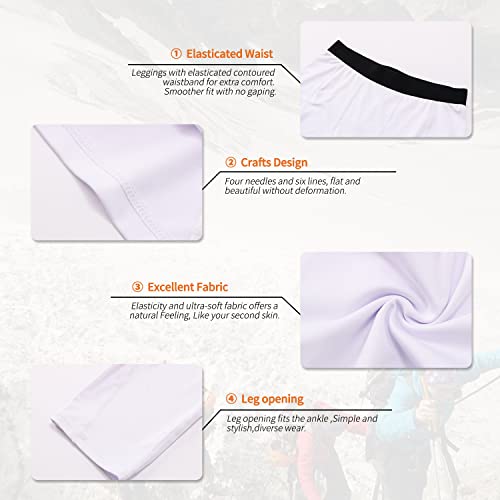 One Leg Compression Tights For Men,Men's Compression Basketball Tights Athletic Leggings With Pockets Running Base Layer Active Underwear Breathable Quick Dry(White,S) #TOP6