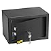 Produktbild Homesafe HV20K Tresor Möbeltresor Safe mit Schlüssel-Schloss, Geldschrank Wandsafe Boden-Wandtresor 20x31x20cm, Carbon Satin Schwarz, für Laptop, Notebook, digitale Medien, Schmuck oder Geld