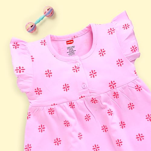 Image of LuvLap Baby Girl 100% Cotton Sleevless Girls Frock Pack of 3