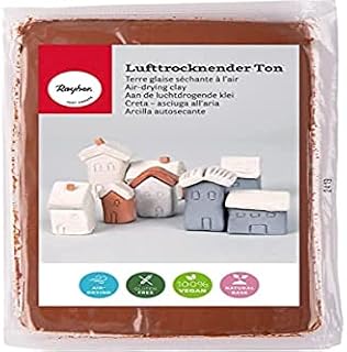 RAYHER HOBBY Glina do suszenia na powietrzu, biała, 500 g