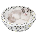 Super Soft Small Dog & Cat Bed, Anti-Anxiety Puppy Cuddler, Cozy Round Fluffy Plush Pet Bed, Machine Washable Faux Fur Donut Cuddler