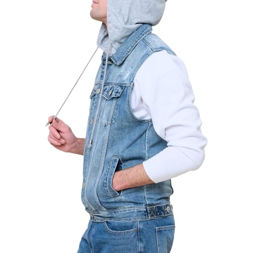 Image of VICTORIOUS Rocker Denim Jean Vest Jacket