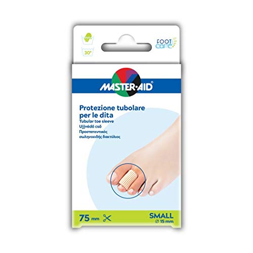 Master-Aid Protezione Tubolare In Gel Per Le Dita Taglia Small, 2 Pezzi