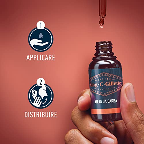 King C Gillette Olio da barba