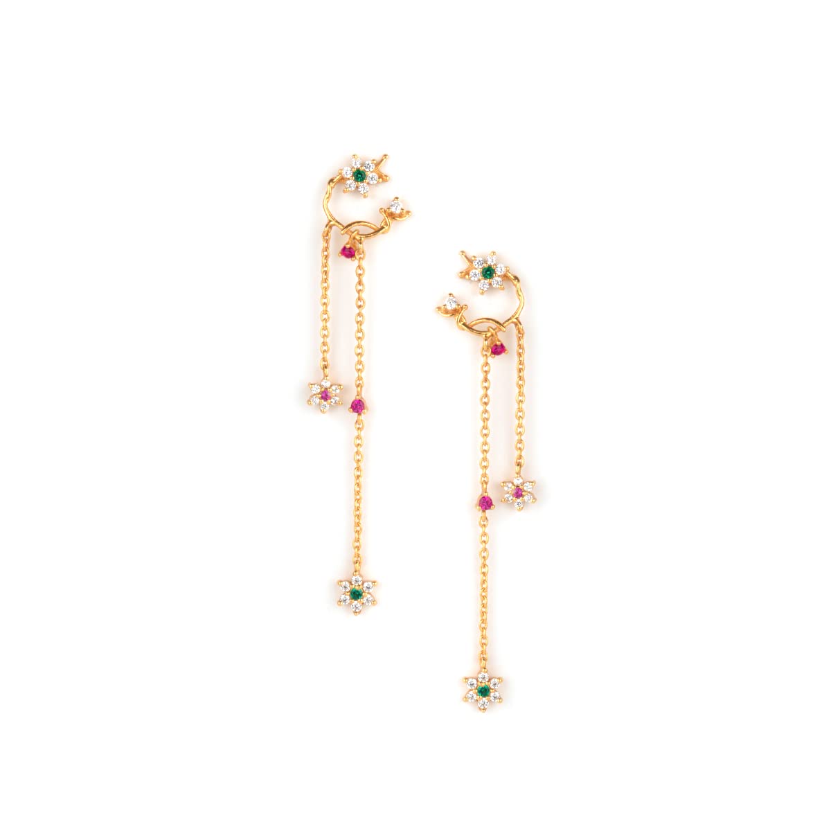 Shaya By Caratlane Circle Of Life 7 Stone Earrings In Gold Plated 925 Silver For Women (B09Z87SSRD) Amazon Price History, Amazon Price Tracker