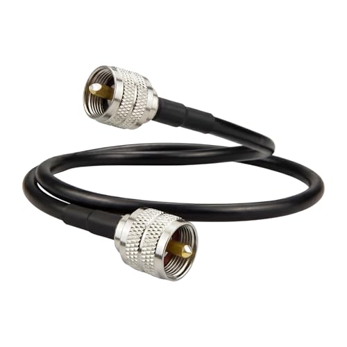 BOOBRIE Cavo UHF PL259 50CM Equivalente LMR200 UHF Maschio a
