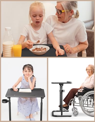 Mesa con bandeja para TV extra grande y ajustable para comer cómodamente en el sofá 7