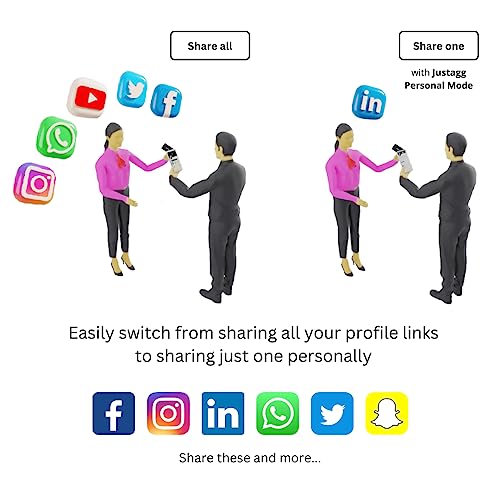 Image of Digital Business Card - Smart NFC Contact and Networking Card (Black) (White)