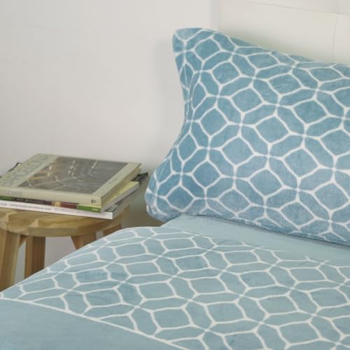 10XDIEZ Sábanas coralina mikonos Jade (Jade Mikonos - Cama 90 cm)