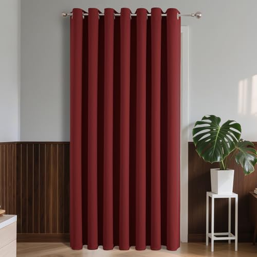 Image of Joydeco Bedroom Curtain Living Room Opaque with Eyelets 1 Piece 150 x 195 cm, Thermal Insulated Thermal Curtain Cold and Heat for Decoration and Protection of Window, Door, Dressing Room, Wardrobe