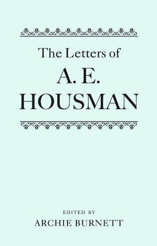 The Letters of A. E. Housman: Two-volume set