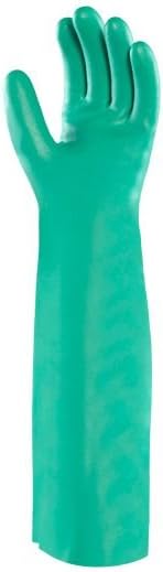 Ansell 37-185/9 Sol-Vex Nitrile Green Large Gloves - Pair
