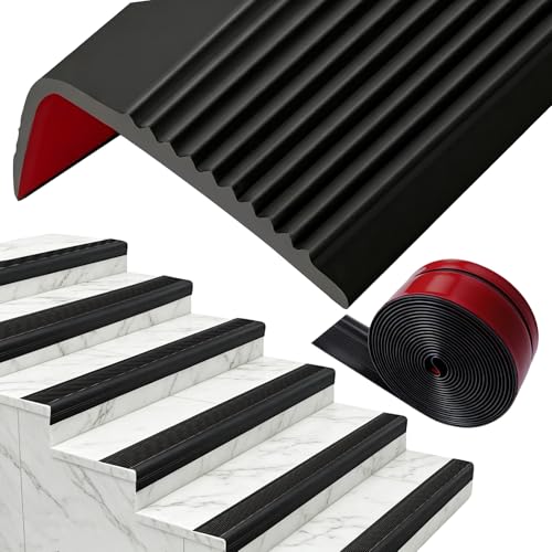 Perfil autoadhesivo para escaleras para evitar resbalones con protector flexible de peldaños de 6m