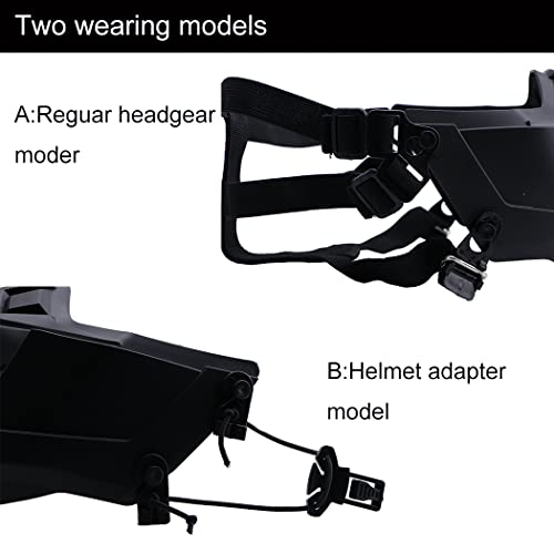 Airsoft Mask Creative Protective Half Face Mask Outdoor Game Mask Costume Mask Outdoor Sports Masks (Black) by yeesport - Image 2