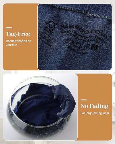 Image of BAMBOO COOL Womens BoyShorts Underwear Seamless Boxer Briefs Mid Rise Full Coverage Breathable Stretch Ladies Panties 5 Pack