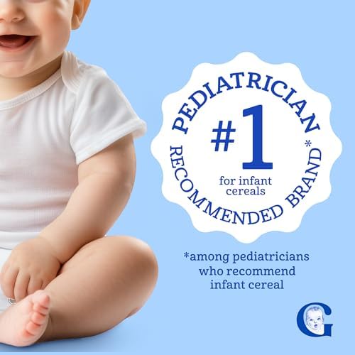 GERBER CEREAL FOR BABY Infant Dry Cereal Rice 1ST FOODS Non GMO Rice 5x8oz - 5