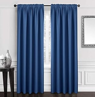 Dreaming Casa Solid Blackout Curtain for Bedroom 96 Inches Long Draperies Window Treatment
