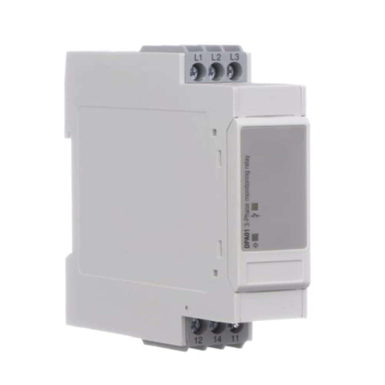 Relais de surveillance triphasé DPA01CM44 protégeant la séquence et perte de phase 208-480V