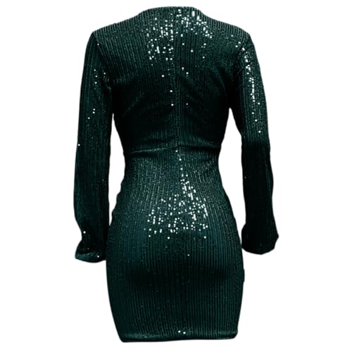 Robe à paillettes dos nu chic pour briller en discothèque - 5