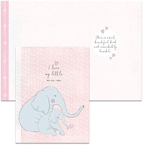 Miniatura 2 de Smiling Wisdom - Juego de tarjeta de felicitación y recuerdo especial para hermanas - Día de San Valentín (elefante dorado plateado)