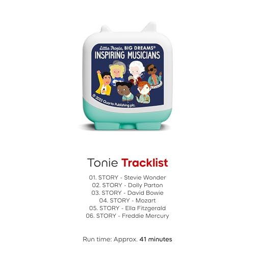 Little People, Big Dreams - Inspiring Musicians (single) tonies audio character, Black, White - Image 4