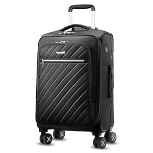 LUGGEX Carry On Luggage with Spinne...