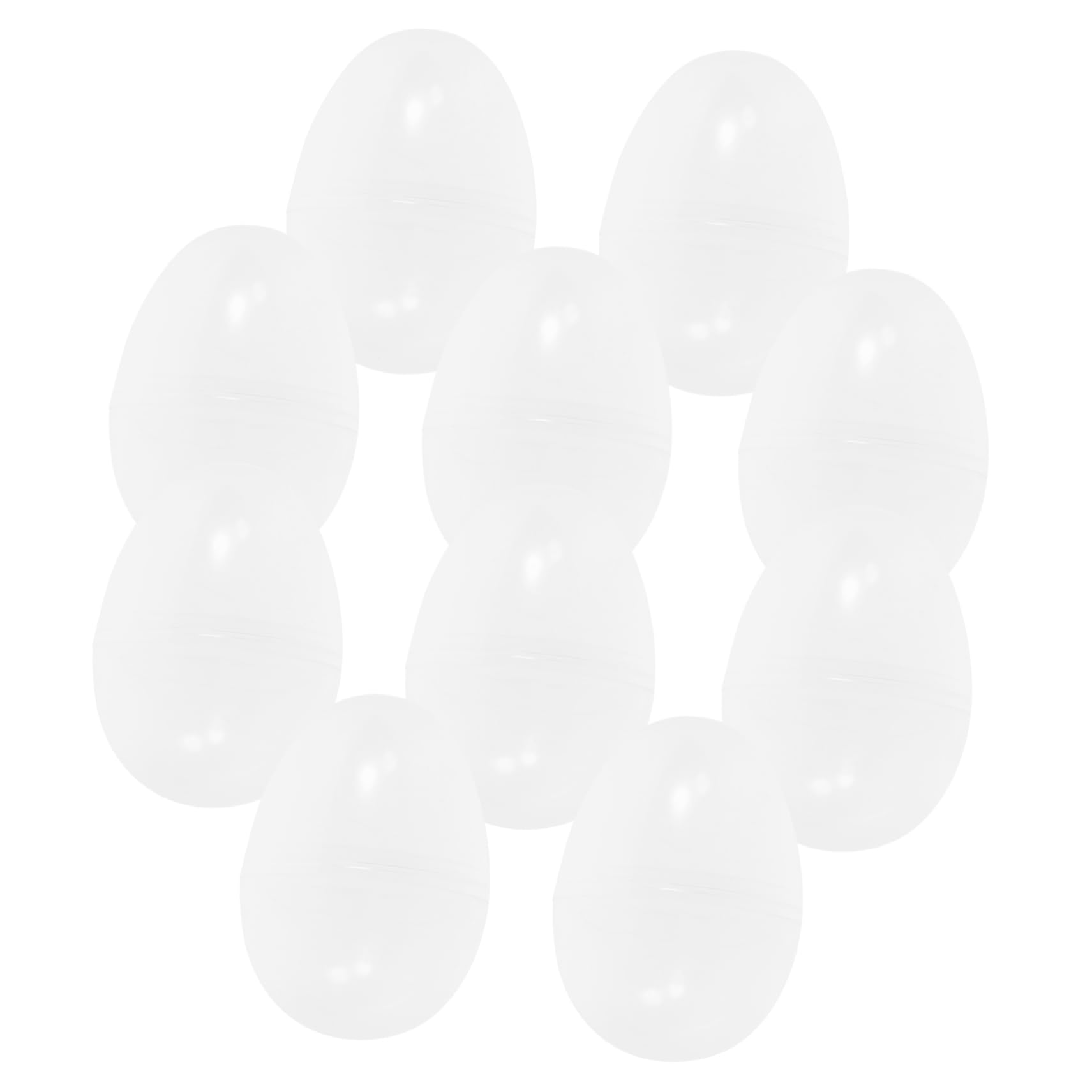 PRETYZOOM 50pcs Transparent Fillable Multi-Purpose Eggshell Storage for Party Favors Easter Ornaments and Vending Machines for Collectibles and Item