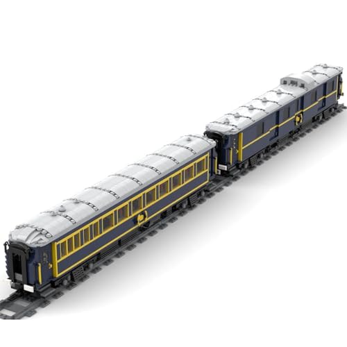 Bloktive Locomotive Building Blocks, Orient Express Train Building Blocks Set, Luxury CIWL Railway Carriage Model with Pullman Dining Car, MOC Train Kits, Ornaments Gift, Static Version, 2515PCS