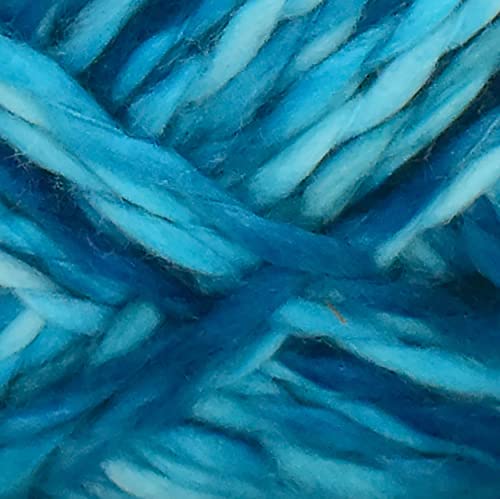 Image of Knitting Yarn Thick Chunky Wool, Sumo Blue 400 GMS Best Used with Knitting Needles-YH Art-HBA