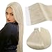Ugeat 18" #613 Bleach Blonde Tape in Premium Human Hair Extensions PU Weft Invisible Hair Extensions 20pcs 50g Tape in Human Hair Extensions