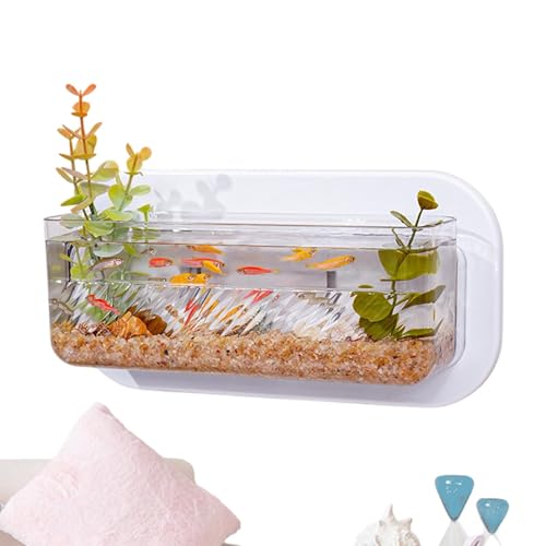 Bol à Poisson pour Mur, Aquarium Mural,Petit Vase végétal pour Mur | Bols à Poissons d'aquarium Compact décoratifs pour Chambre, Cuisine, Appartement,...