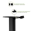 Kanto SP26PL Universal Speaker Floor Stands for Bookshelf Speakers | 26” Tall | Two Sizes Rotating Top Plate w/Foam Padding | Carpet & Hardwood Feet | Hidden Cables | ¼”-20 Mounting | Black | Pair #2