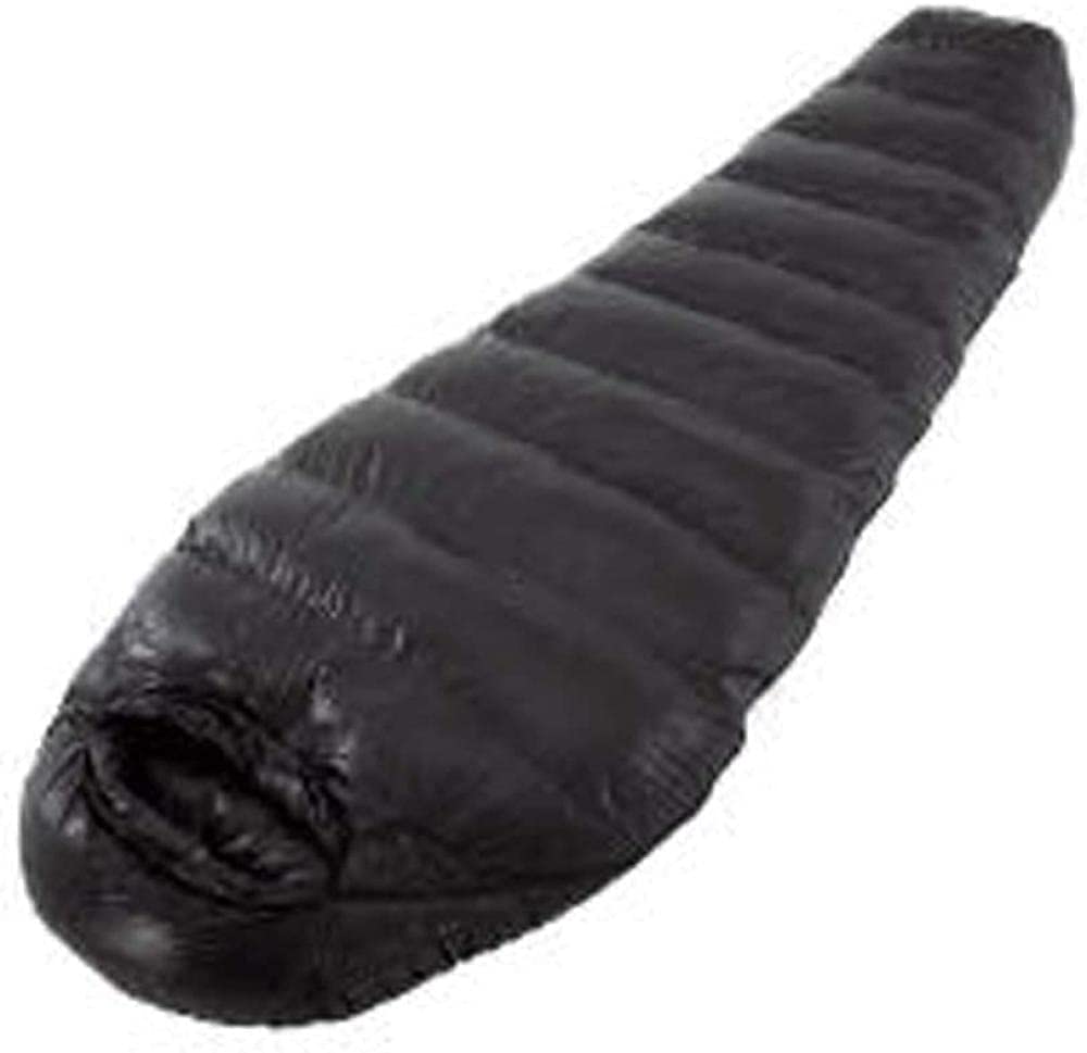 Saco de Dormir Saco de Dormir para Adultos Pato Abajo Invierno Protección contra el frío sobre Saco de Dormir para Interiores y Exteriores (Negro 800g)