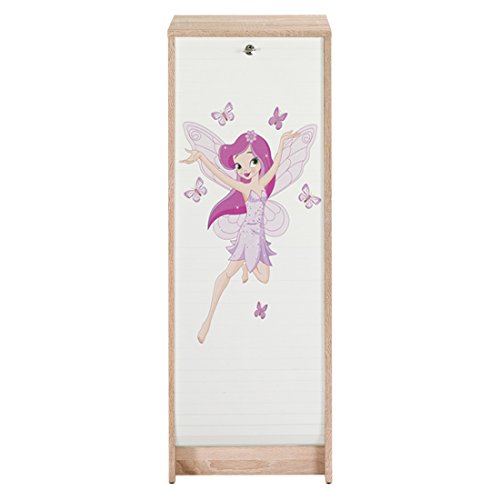 ACTUAL DIFFUSION Boost Classeur à Rideau Chêne Naturel Hauteur 104 cm-Coloris-Fée 217, 38,5x38x103,8 cm