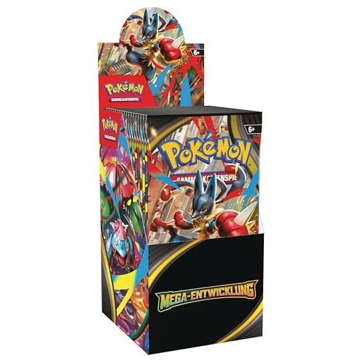 Pokémon-Sammelkartenspiel: Boosterpack-Display Mega-Entwicklung (enthält 18 Boosterpacks)
