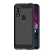 Produktbild AICEK Hülle Compatible Moto One Action, Schwarz Silikon Handyhülle für Motorola Moto One Action Schutzhülle Karbon Optik Soft Case (6,3 Zoll)