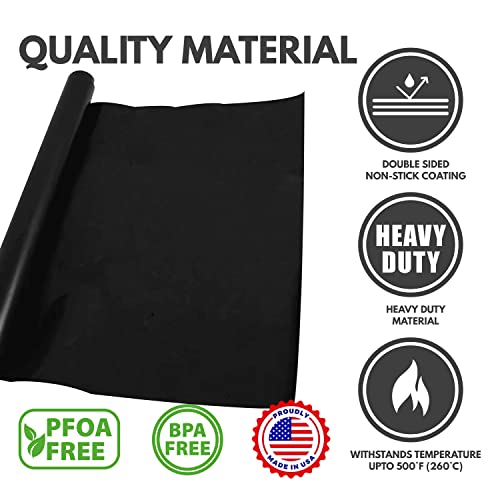 Cooks Innovations Non-Stick Oven Protector Mat - Heavy Duty Nonstick Oven Rack Liners To Protect Convection, Electric, Gas, & Microwave Ovens - Bpa & Pfoa Free Heat Resistant Baking Mat #TOP1
