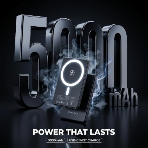 Muvtech Store Muvtech Aeroslim 5000mAh Magnetic Wireless Power Bank - Image 4