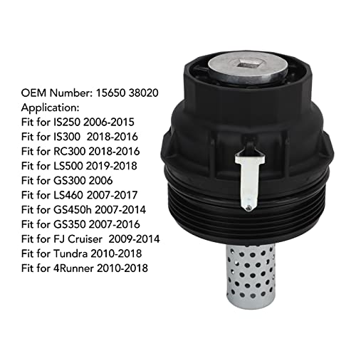 Tampa do Filtro de óleo, Montagem da Tampa do Filtro de óleo 15650 38020 Sensível e Preciso para IS2