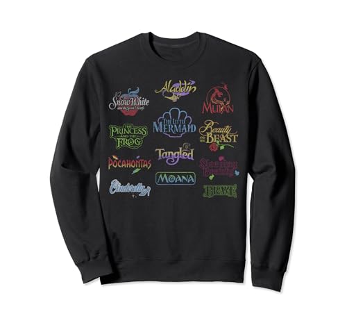 Sweatshirt Disney Princess Movie Logos le cadeau idéal pour les fans de l'univers Disney