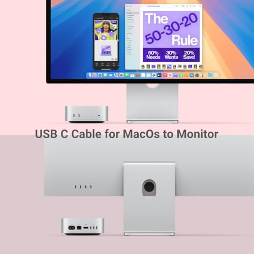 Ubluker USB C to USB C Cable 40Gbps 1M, 240W 100W 60W USB4 Cable 24PIN with Thunderbolt 4 Emarker USB Type C 48V 5A PD 3.1 Video Audio Data Charger for iPhone17 16 15 Galaxy S26 25 Display PC Macbook - Image 9