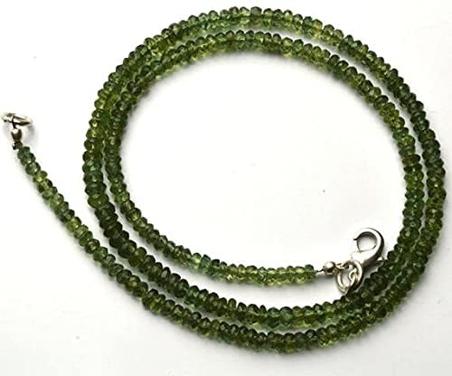 Perles apatite verte de qualité AAA facettées pour joaillerie