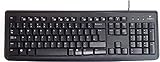 Logitech K110 Wired USB Wired Spill Resistant Full-Size PC Keyboard with Media Control, Compatible with Windows & Linux, For Home, Office & Business QWERTY UK Layout - Black