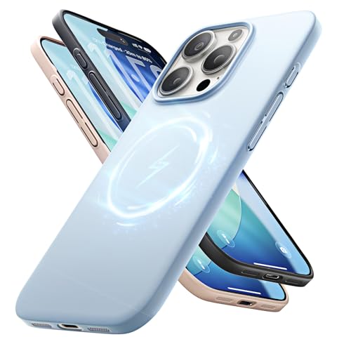 LISEN ���^ iPhone 16 Pro �p �P�[�X Magsafe�Ή� [�y�� Air�̊��o] �A�C�t�H�� 16 Pro �P�[�X �}�O�l�b�g���� ���C�����X�[�d�Ή� [���͎��C�ŗ����h�~] ����g���̕ی� �X�N���b�`�h�~ �������h�~ �w��h�~ �a���_