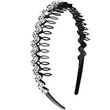 Rutschfester Haarreif mit Zähnen. Einfach zu verwenden, sicherer Halt.